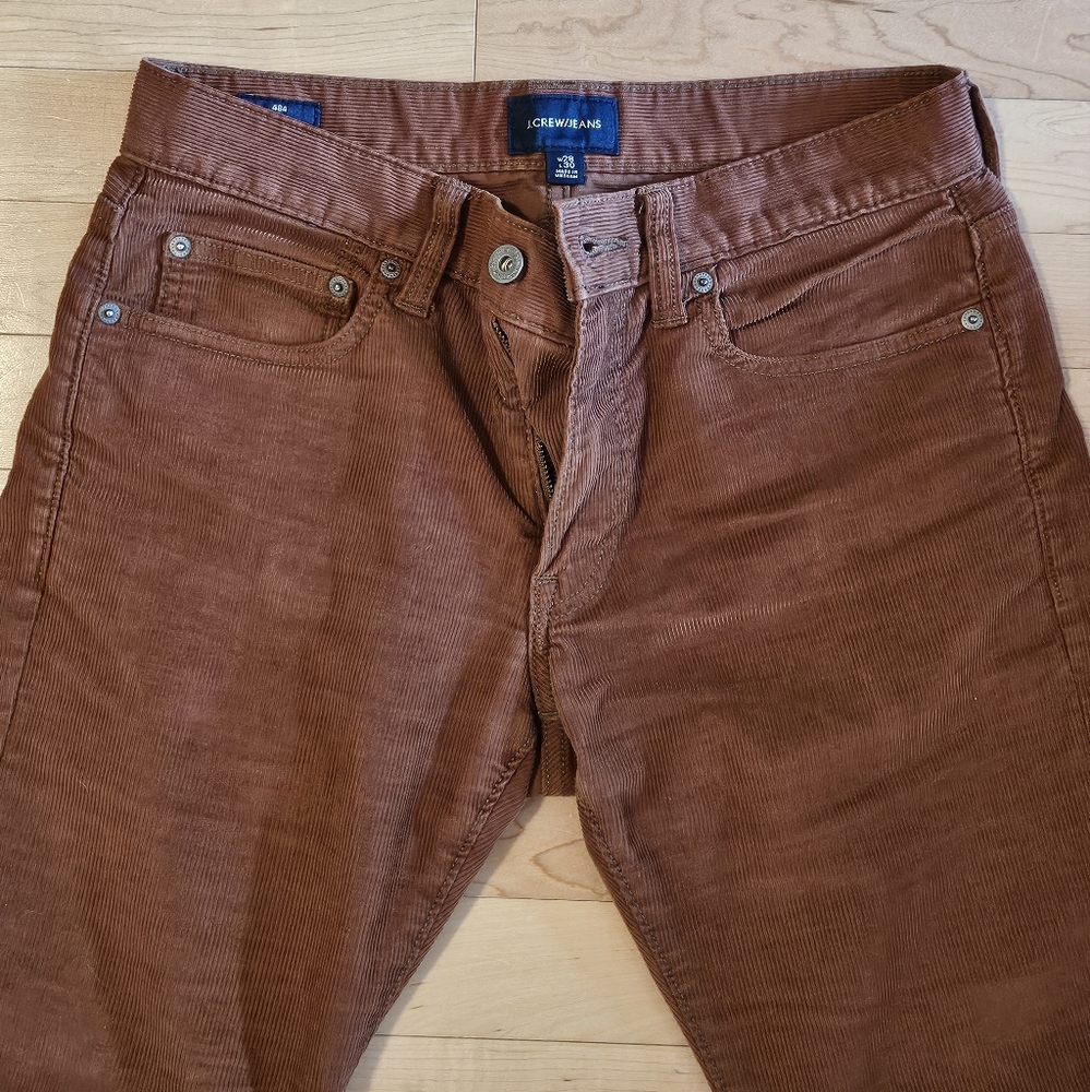 J crew corduroy jeans in orange 28x30